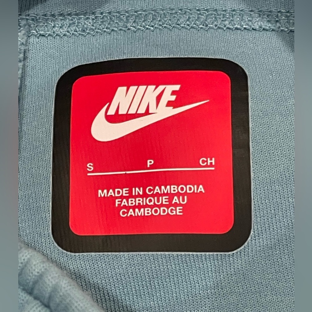 Nike Sportswear Tech Fleece Big Kids' (Boys') Pants Size S Denim Turquoise - Picture 4 of 10